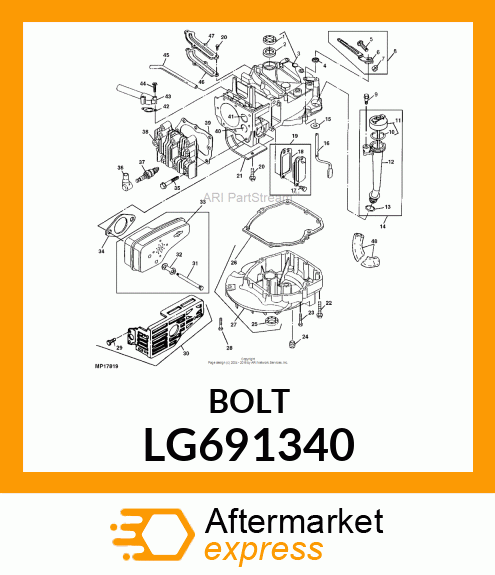 SCREW, MUFFLER MOUNTING LG691340