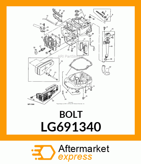 SCREW, MUFFLER MOUNTING LG691340