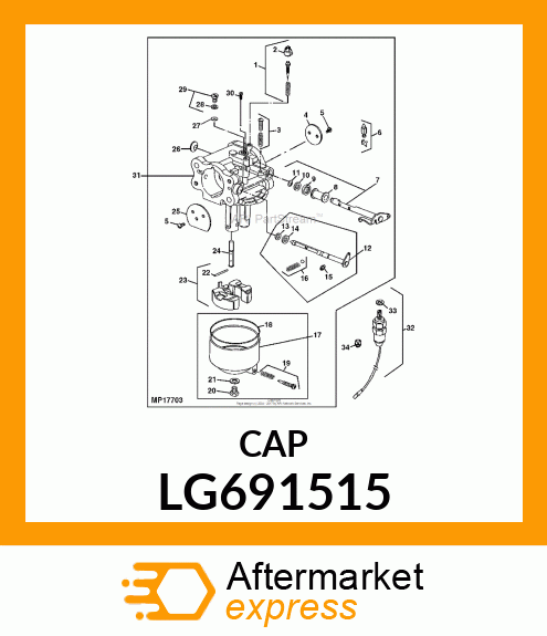 CAP, LIMITER LG691515