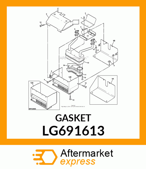 GASKET, MUFFLER LG691613