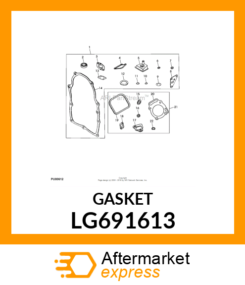 GASKET, MUFFLER LG691613