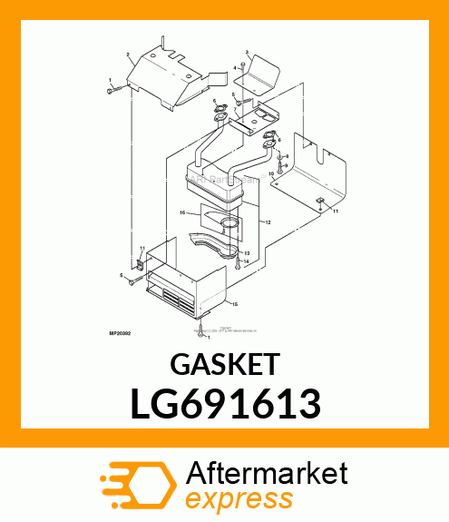 GASKET, MUFFLER LG691613