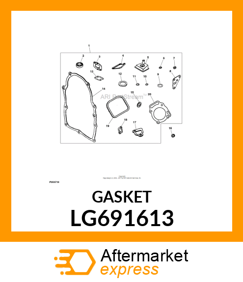 GASKET, MUFFLER LG691613