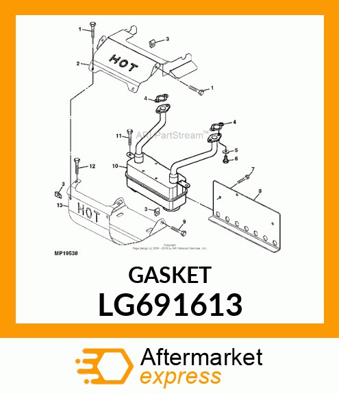 GASKET, MUFFLER LG691613