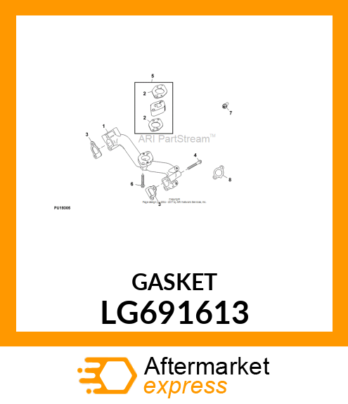 GASKET, MUFFLER LG691613