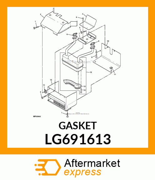 GASKET, MUFFLER LG691613