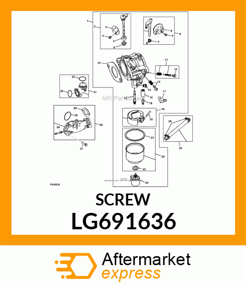 SCREW, SLOTTED ROUND WASHER HD LG691636