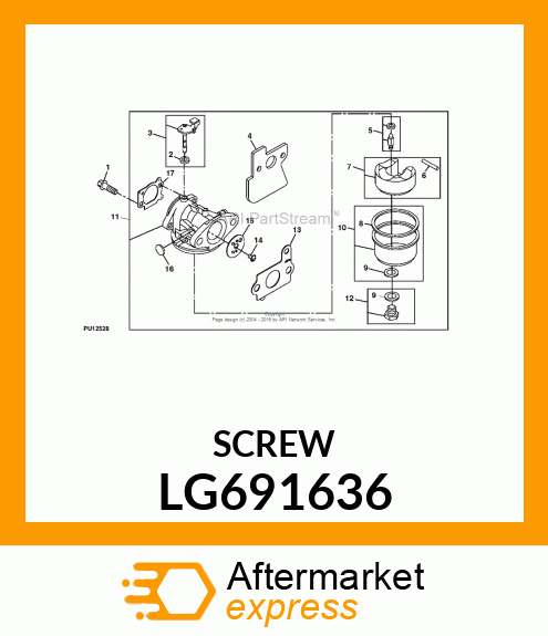 SCREW, SLOTTED ROUND WASHER HD LG691636