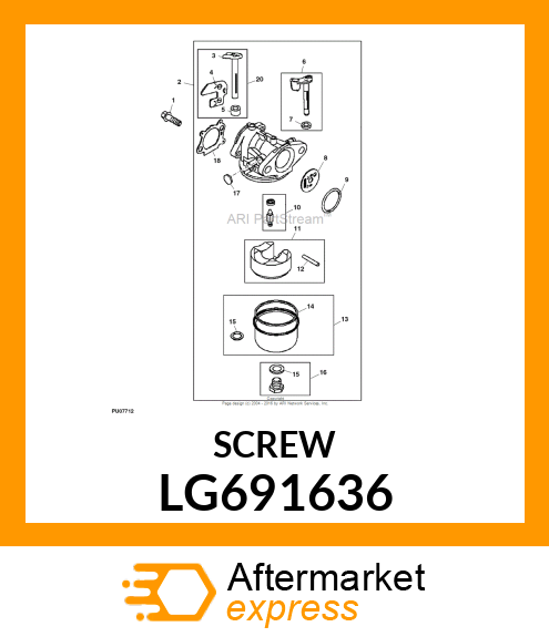 SCREW, SLOTTED ROUND WASHER HD LG691636