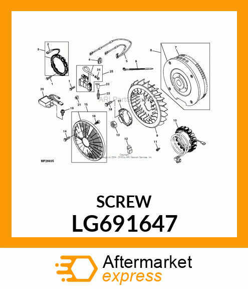 SCREW, HEX LG691647