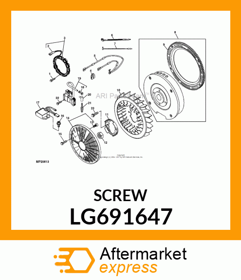 SCREW, HEX LG691647