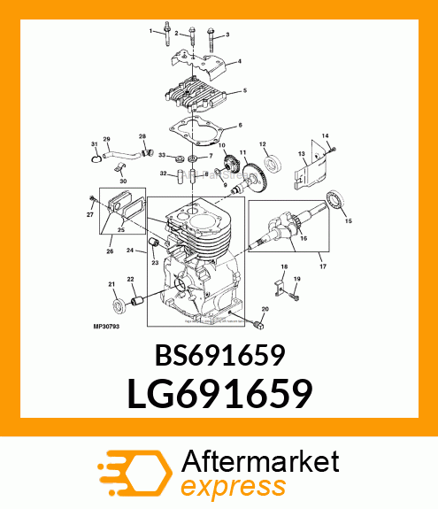 Assembly Line Parts - SCREW LG691659