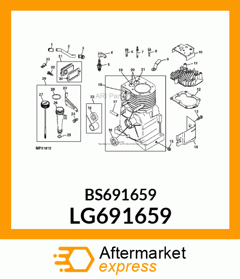 Assembly Line Parts - SCREW LG691659