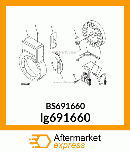 STARTER MOTOR lg691660