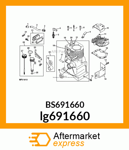 STARTER MOTOR lg691660