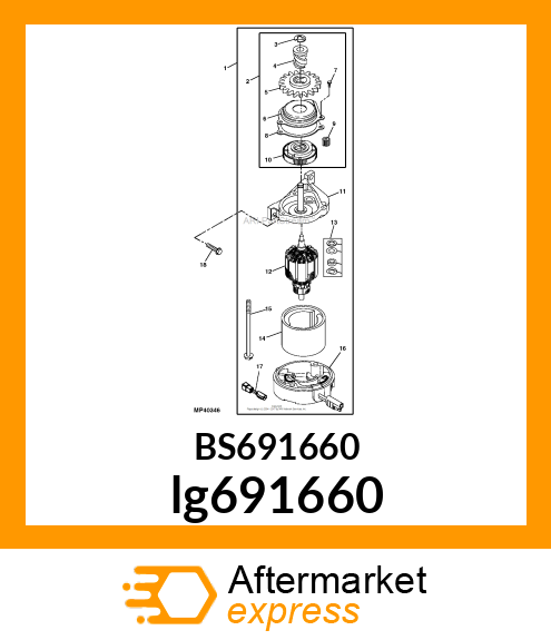 STARTER MOTOR lg691660