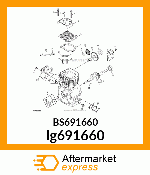 STARTER MOTOR lg691660