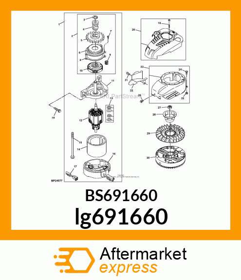 STARTER MOTOR lg691660