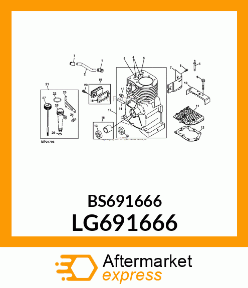 Capscrew LG691666