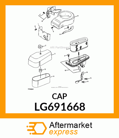 KNOB, AIR CLEANER LG691668