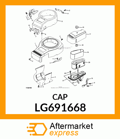 KNOB, AIR CLEANER LG691668