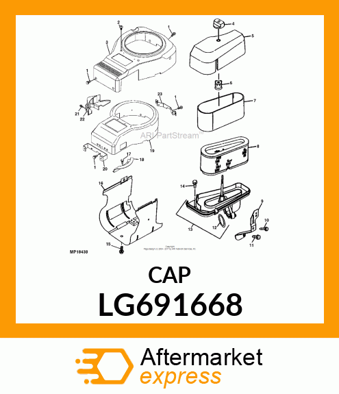 KNOB, AIR CLEANER LG691668