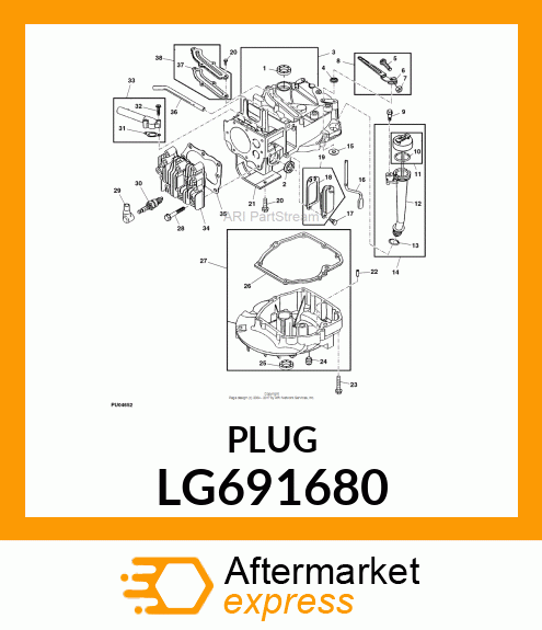 PLUG,OIL DRAIN LG691680