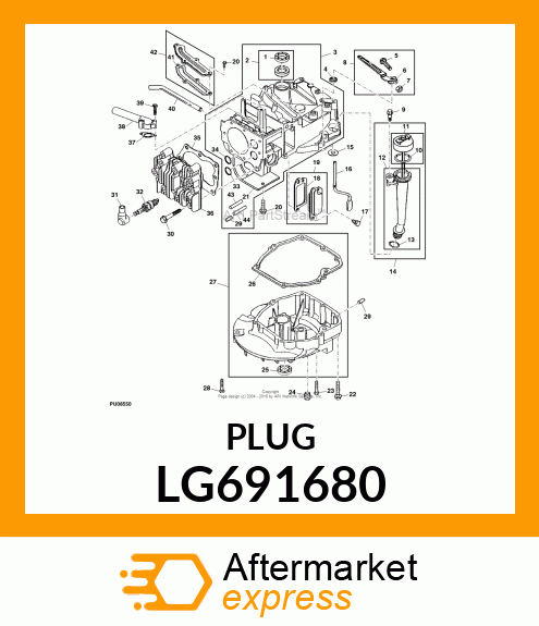 PLUG,OIL DRAIN LG691680