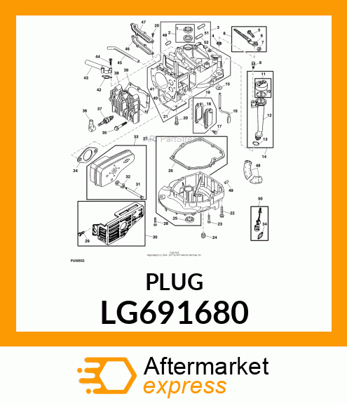 PLUG,OIL DRAIN LG691680