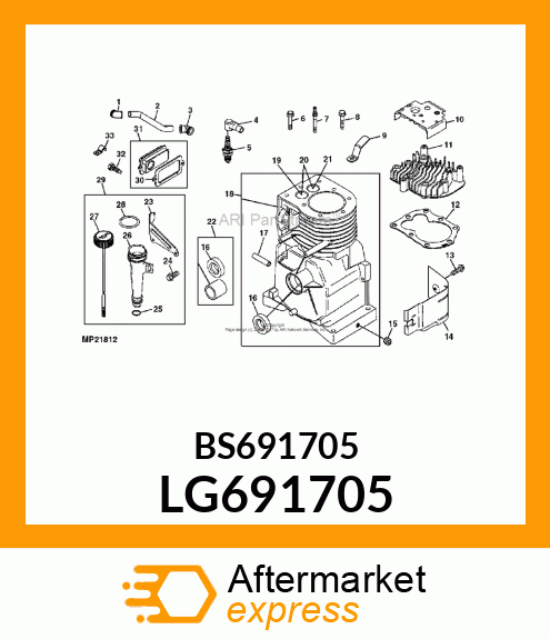 Valve Seat LG691705