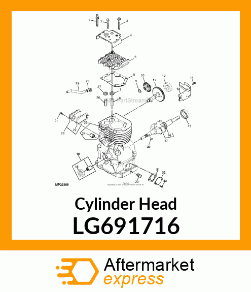 Cylinder Head LG691716