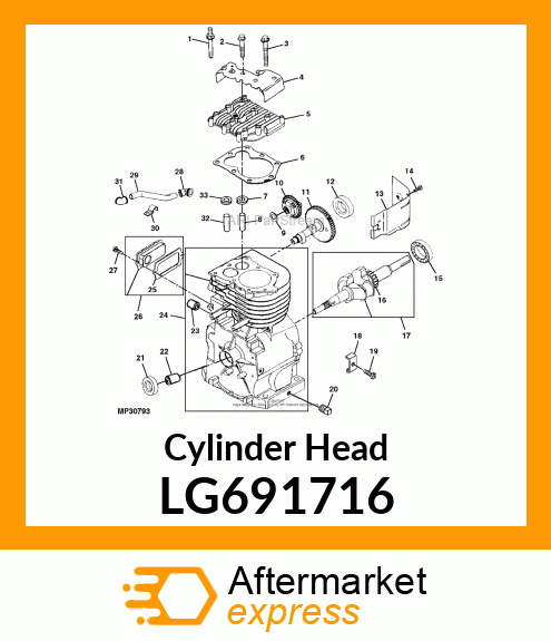 Cylinder Head LG691716