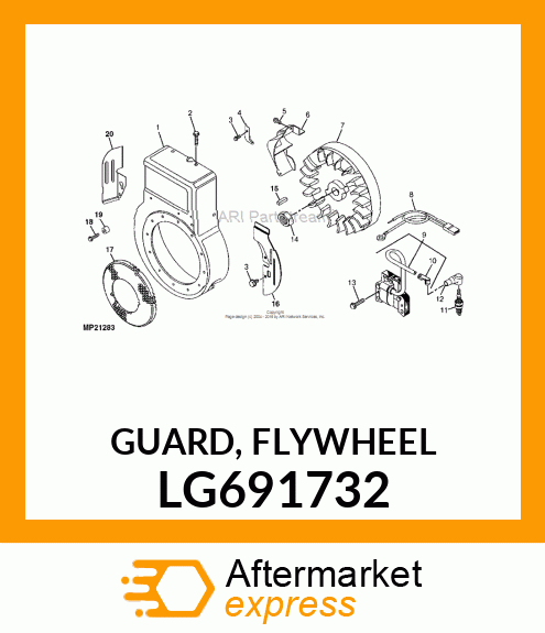 GUARD, FLYWHEEL LG691732