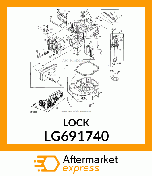 LOCK, MUFFLER SCREW LG691740