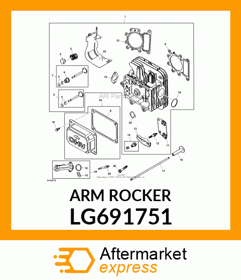 ROCKER ARM, ARM, ROCKER LG691751