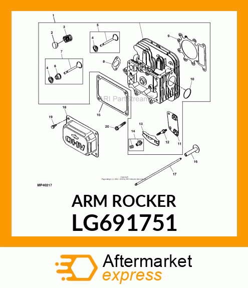 ROCKER ARM, ARM, ROCKER LG691751