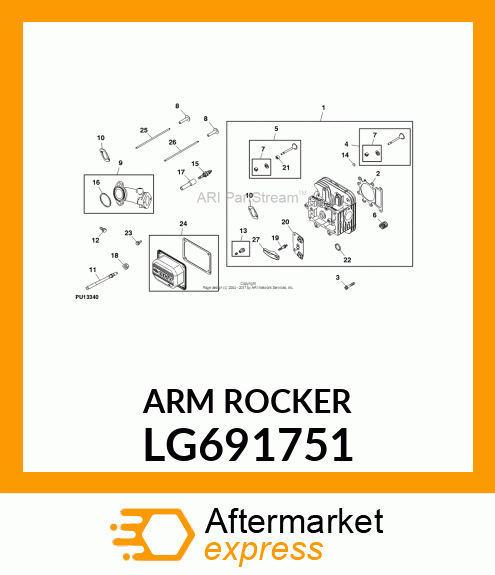 ROCKER ARM, ARM, ROCKER LG691751