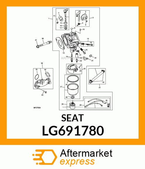 SEAT, INLET LG691780