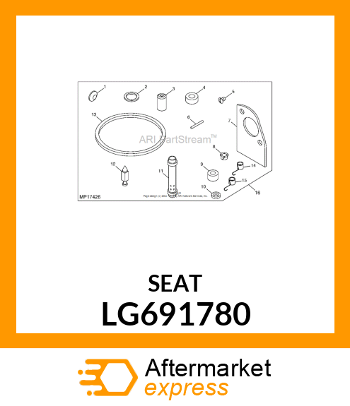 SEAT, INLET LG691780