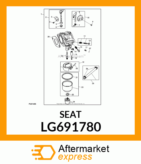 SEAT, INLET LG691780