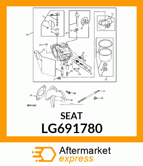 SEAT, INLET LG691780