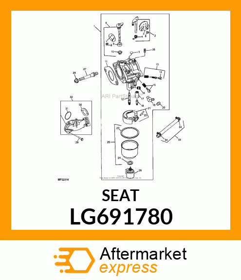 SEAT, INLET LG691780