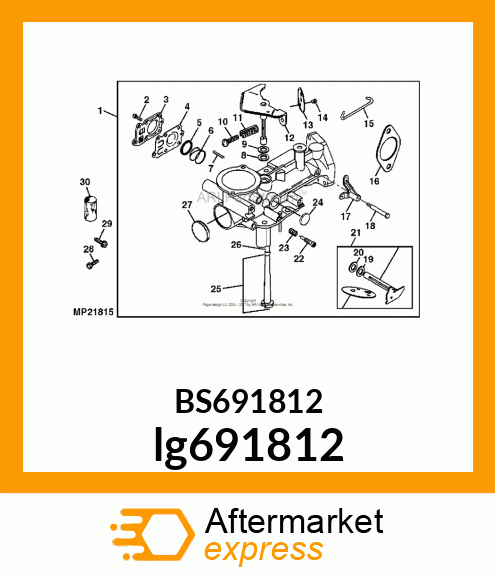 CARBURETOR lg691812