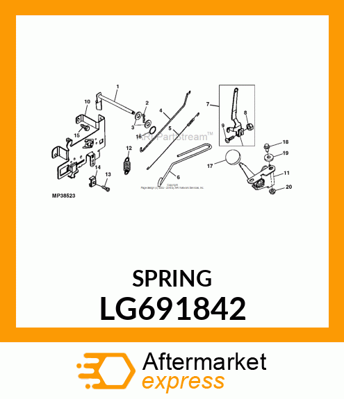 SPRING, SPRING, LINK LG691842