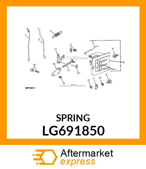 Spring Governor Idle LG691850