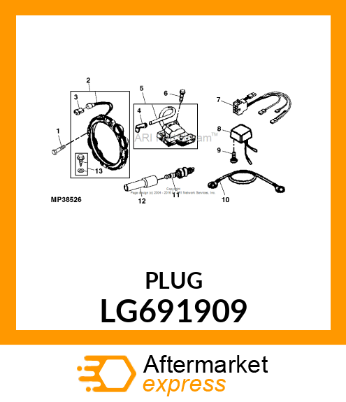 BOOT, BOOT, SPARK PLUG LG691909