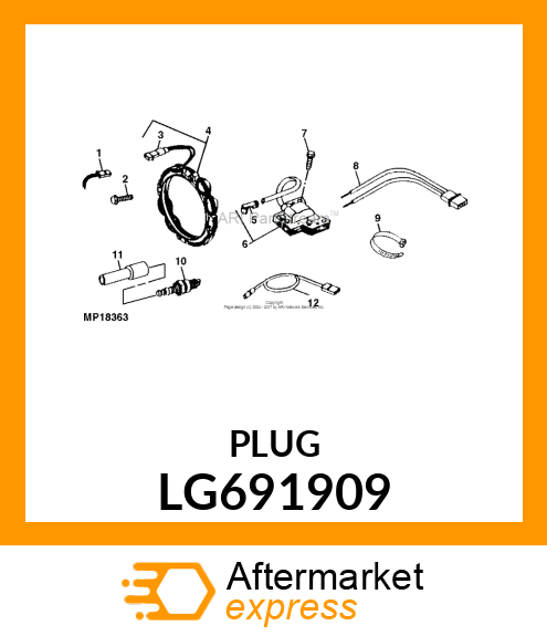 BOOT, BOOT, SPARK PLUG LG691909