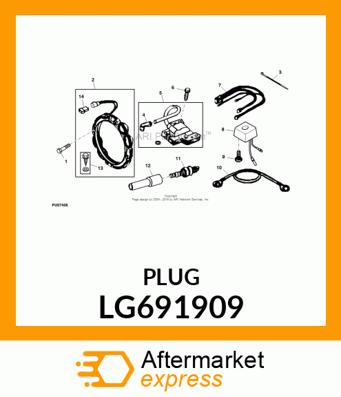 BOOT, BOOT, SPARK PLUG LG691909