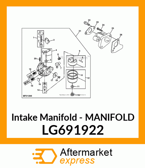 Intake Manifold - MANIFOLD LG691922