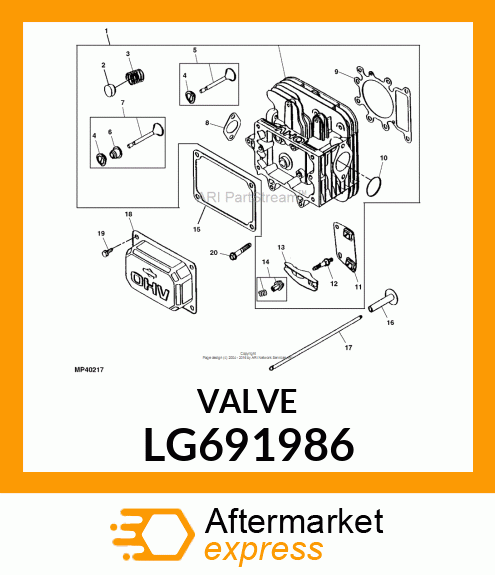 ADJUSTER, ADJUSTER VALVE LG691986